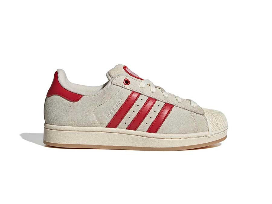 adidas gazelle silver green womens adidas Superstar Ii W Grey Red San Valentin - KH9037 - Sneakers Mujer