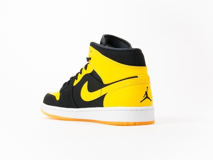 air jordan 1 mid yellow black