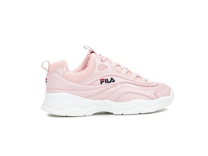 fila ray low silver