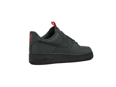 air force 1 07 anthracite black university red black