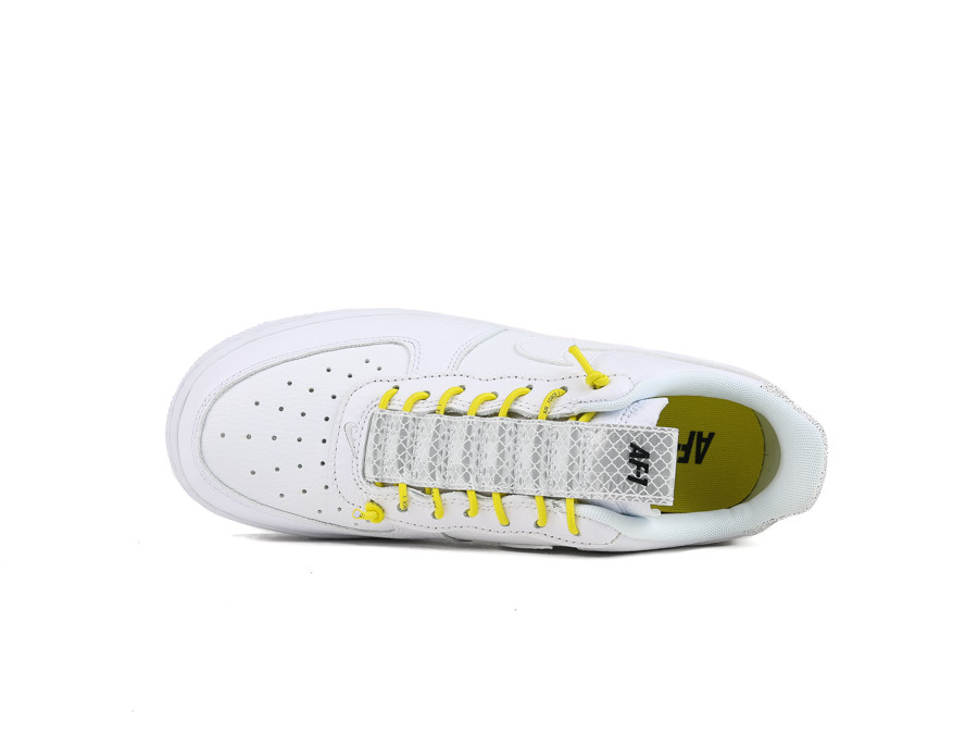 Nike Women's Air Force 1 '07 LX White/Chrome Yellow-Black - 898889