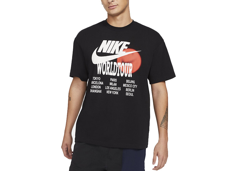 fin de semana Continuar Pintura Camiseta Nike World Tour Black - DA0937-010 - CAMISETAS - TheSneakerOne