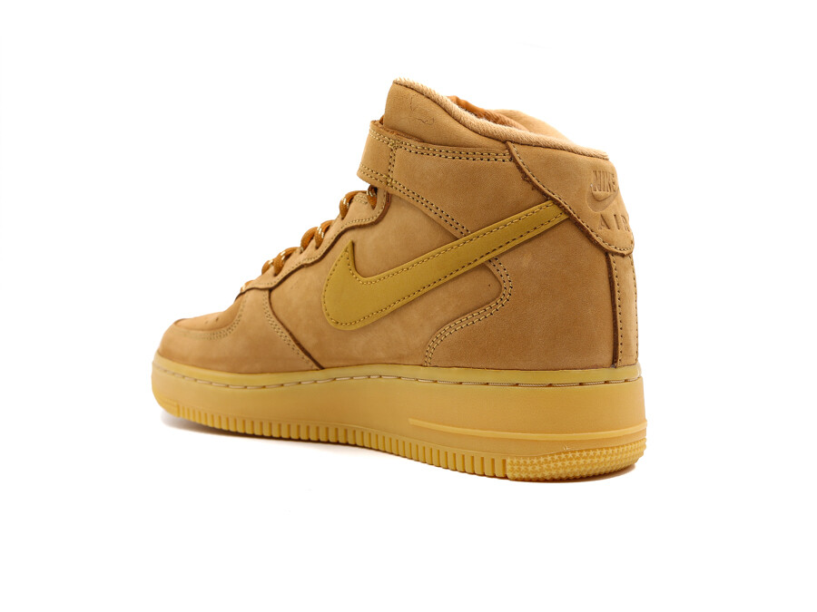 Nike Air Force 1 Mid flax wheat - - zapatillas sneaker - TheSneakerOne