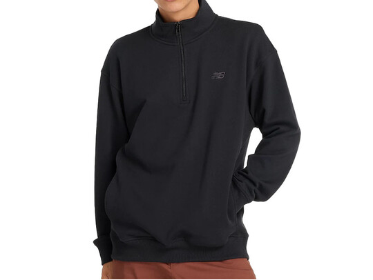 SUDADERA NEW BALANCE ATHLETICS FLEECE ZIP BK