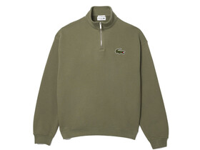 SUDADERA LACOSTE HALF ZIP CAQUI