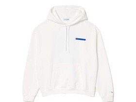 SUDADERA HOODIE LACOSTE BLANCA