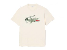 CAMISETA LACOSTE BLANCA LOGO