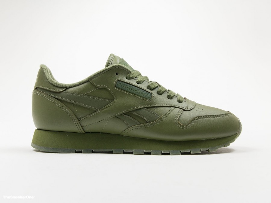 nombre botón Collar Reebok Classic Leather Solids Canopy Green - BD1322 - TheSneakerOne