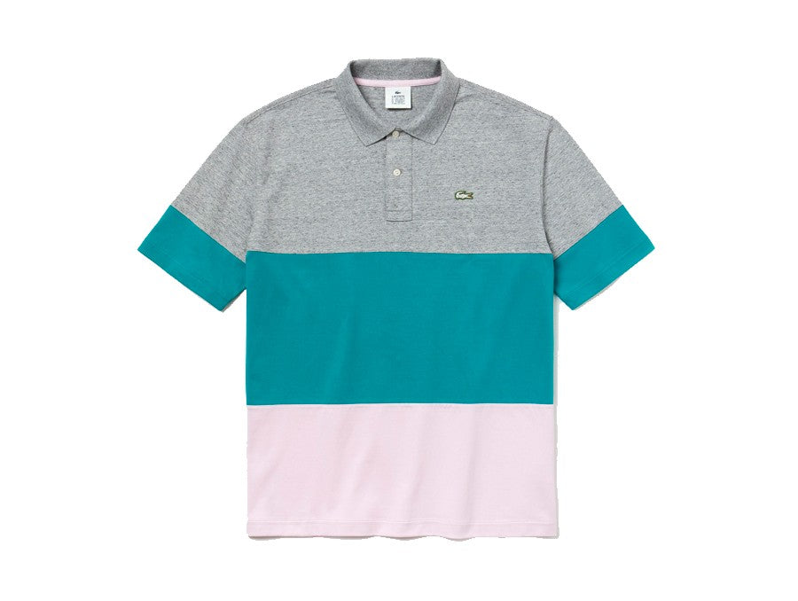 POLO LACOSTE GRIS VERDE