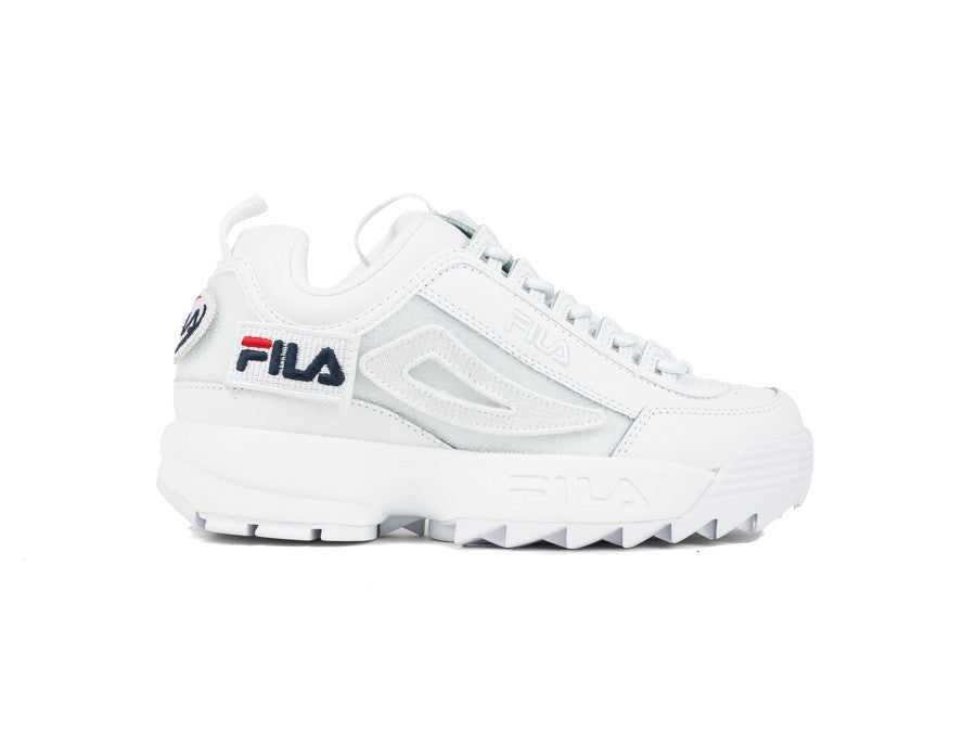 FILA DISRUPTOR II PATCHES WMN WHITE