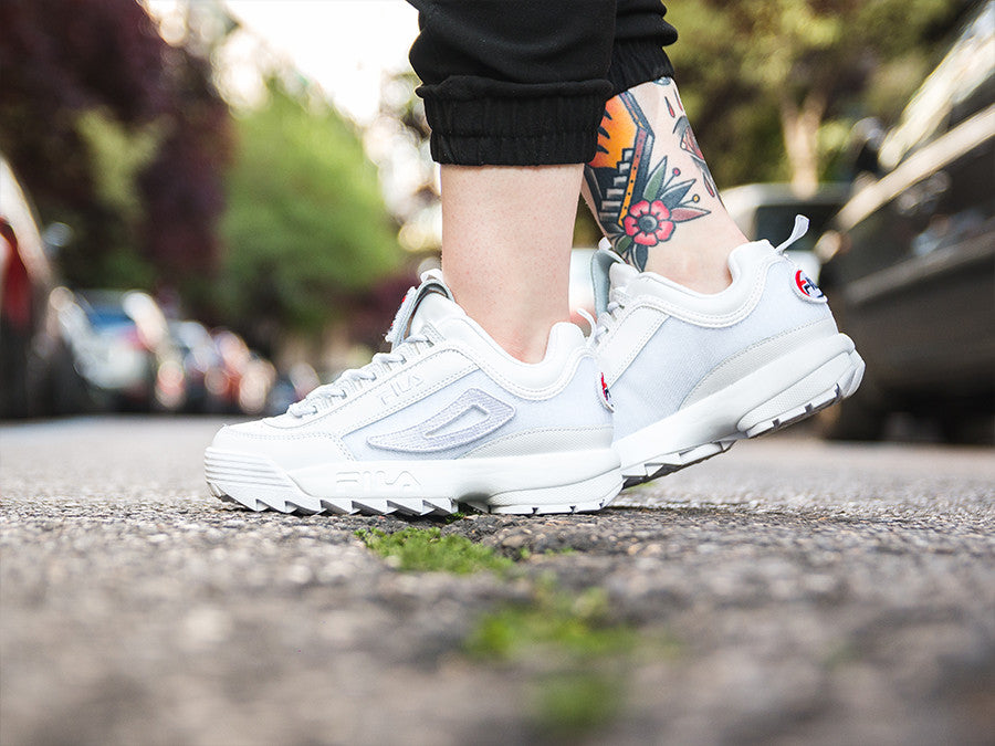FILA DISRUPTOR II PATCHES WMN WHITE