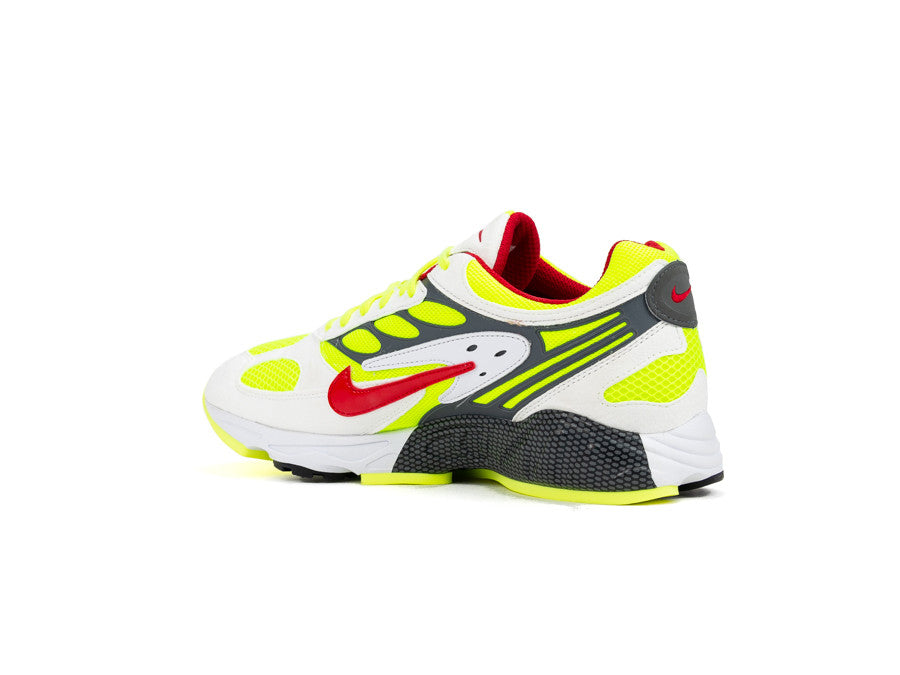 NIKE AIR GHOST RACER WHITE ATOM RED NEON YELLOW