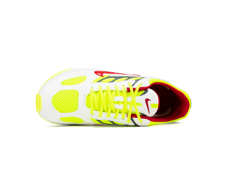 NIKE AIR GHOST RACER WHITE ATOM RED NEON YELLOW