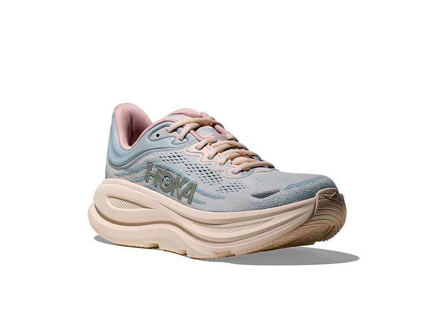 Hoka W Bondi 9 Glm Alabaster Mineral Blue