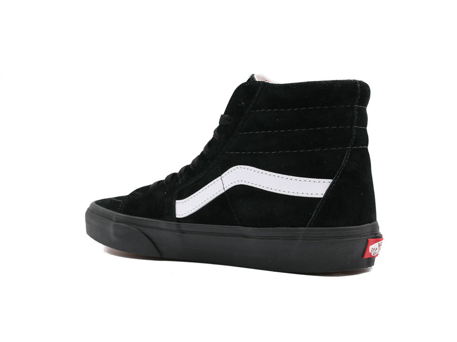 VANS SK8-HI PIG SUEDE BLACK BLACK