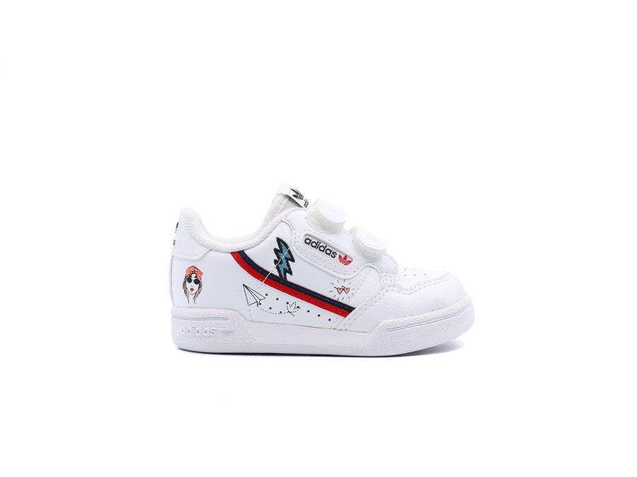 ADIDAS CONTINENTAL 80 I WHITE SCARLE