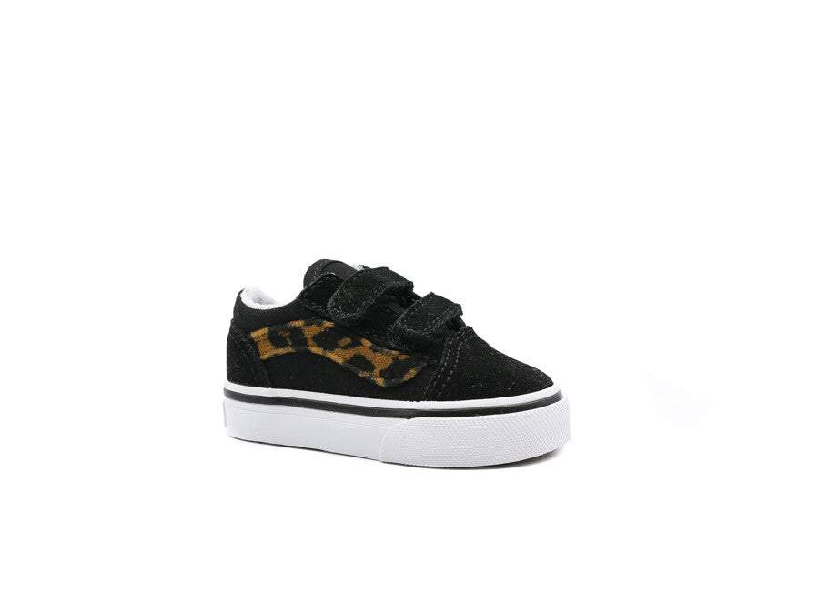 VANS TD OLD SKOOL V LEOPARD FUR BLACK