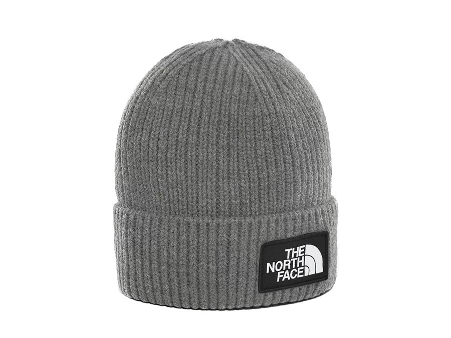 GORRO TNF LOGO BOX CUFFED BEANIE MEDIUM GREY