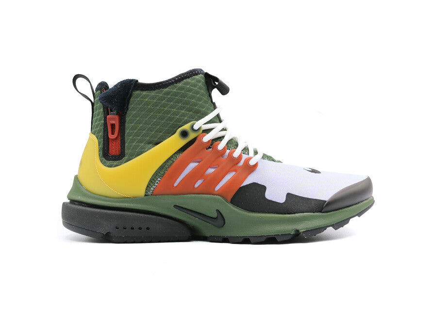NIKE AIR PRESTO MID UTILITY CARBON GREEN BLACK