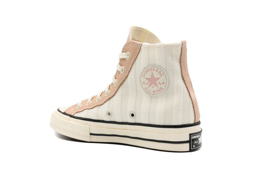 CONVERSE CHUCK 70 STRIPED TERRY CLOTH EGRET PINK