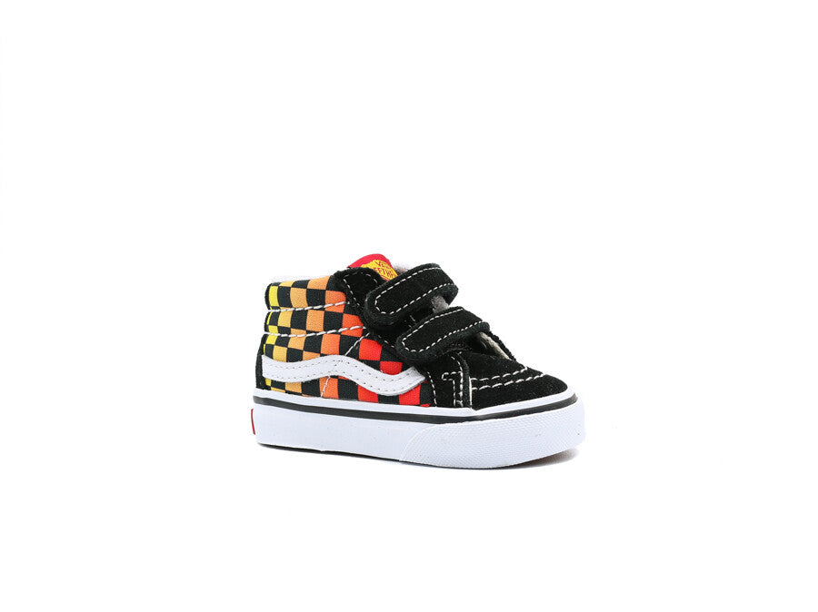 VANS TD SK8-MID REISSUE V FLAME LOGO REPEAT BLACK-