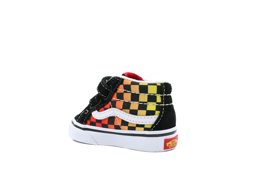 VANS TD SK8-MID REISSUE V FLAME LOGO REPEAT BLACK-