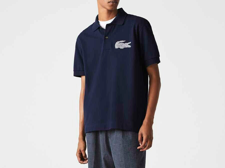 POLO LACOSTE SLEEVED RIBBED COLLAR SHIRT MADE IN F