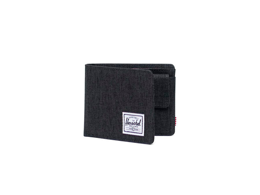 CARTERA HERCHEL ROY COIN RFID BLACK CROSSHATCH