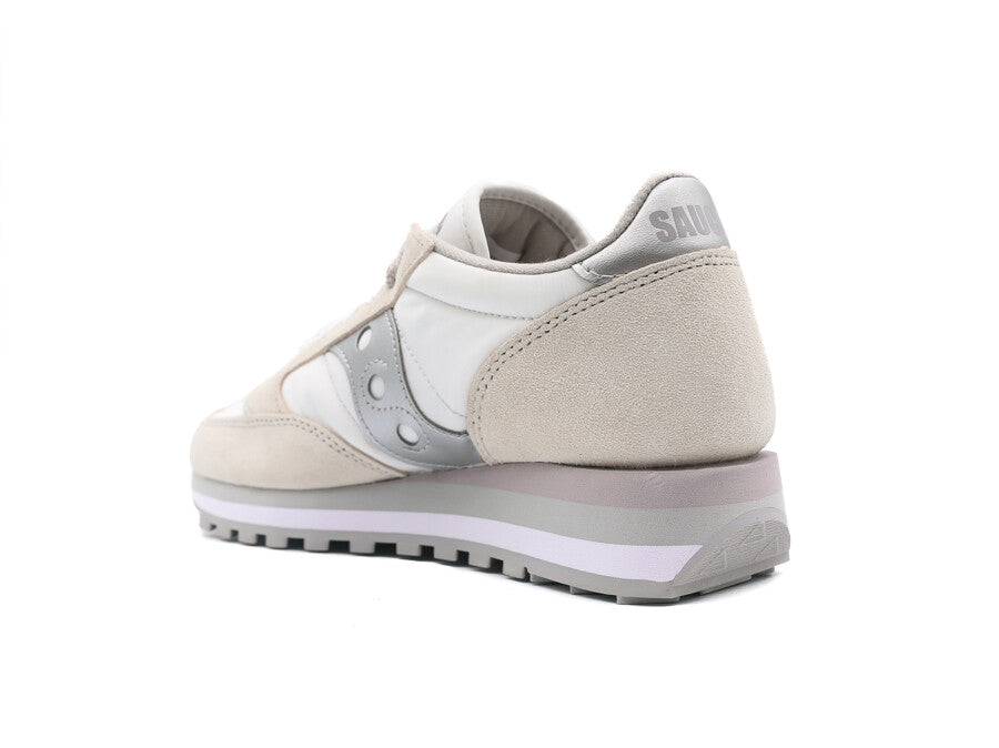 SAUCONY JAZZ TRIPLE - WHITE-SILVER