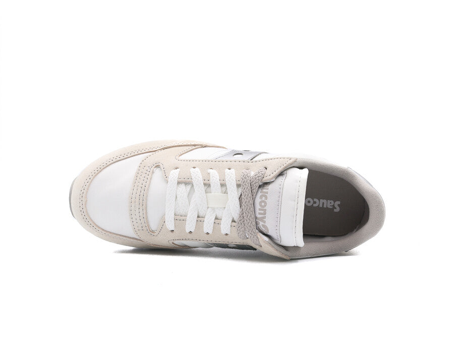 SAUCONY JAZZ TRIPLE - WHITE-SILVER