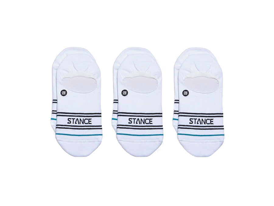 CALCETINES STANCE BASIC 3 PACK NO SHOW WHITE