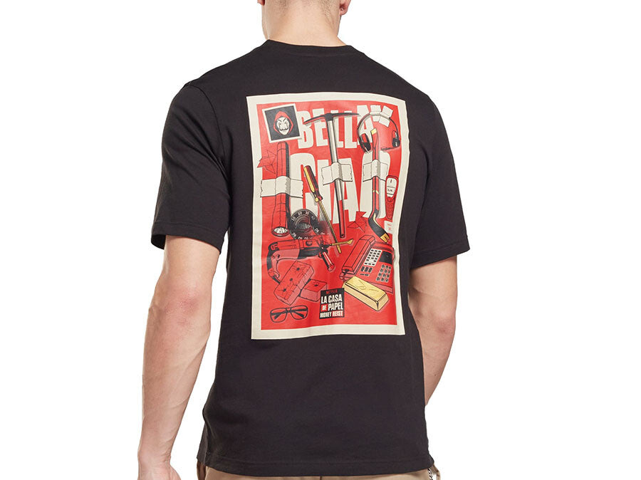 CAMISETA REEBOK NEGRA LA CASA DE PAPEL