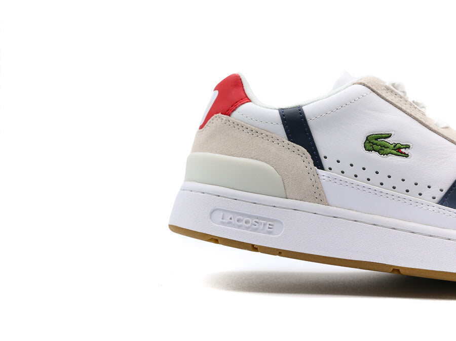 LACOSTE T-CLIP WHITE NAVY RED