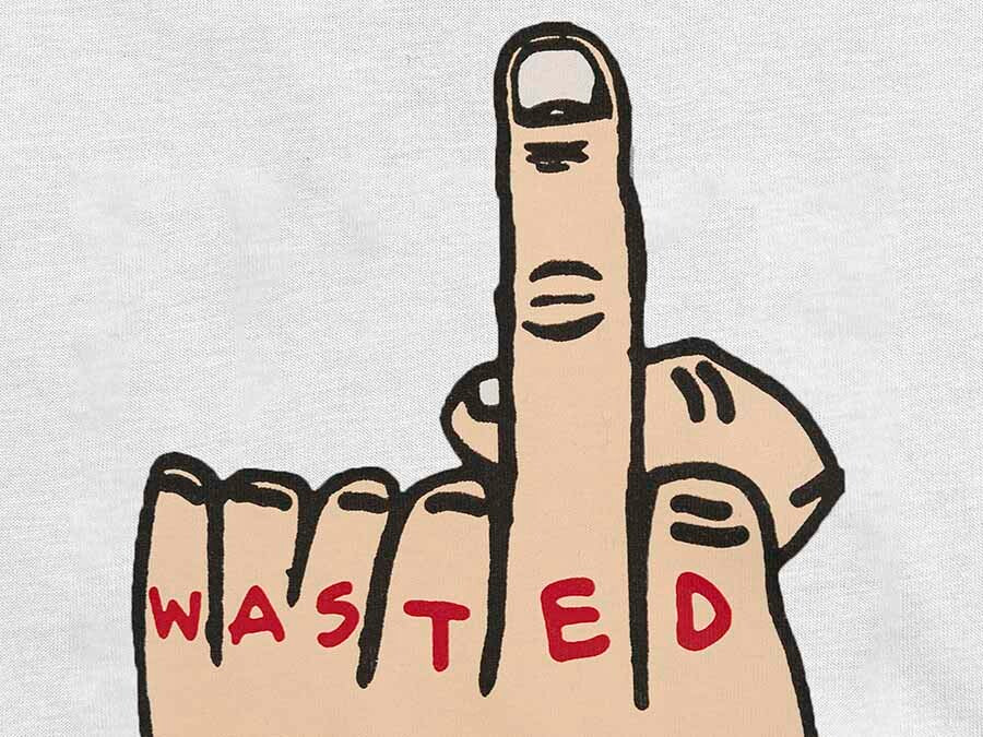 CAMISETA WASTED HONOR  WHITE