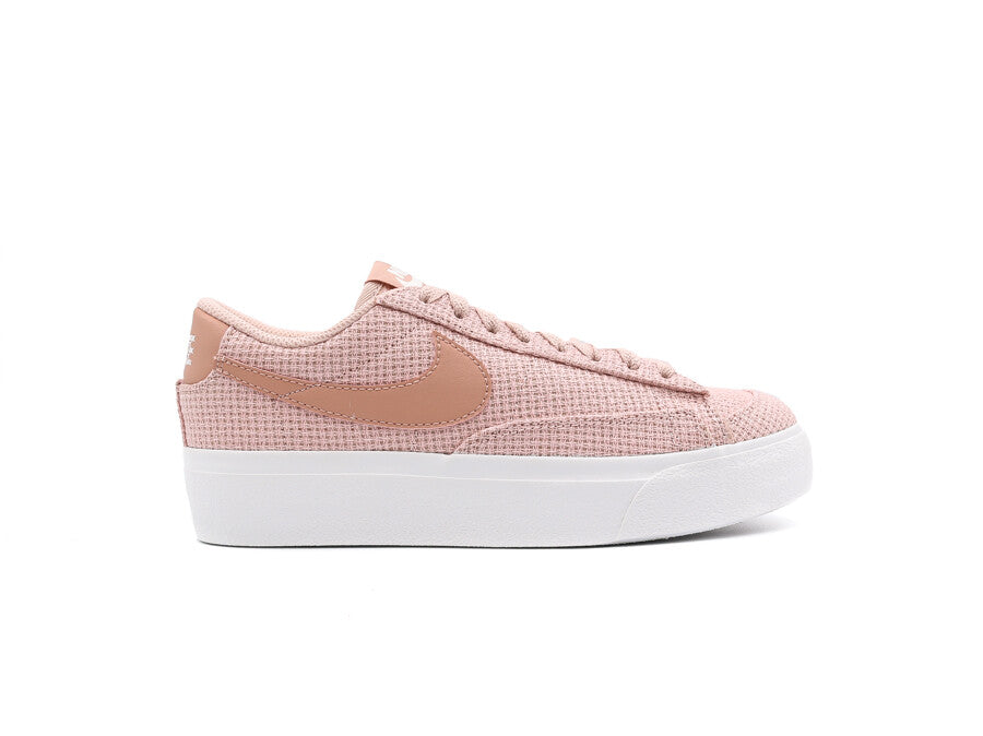 NIKE BLAZER LOW PLATFORM PINK OXFORD