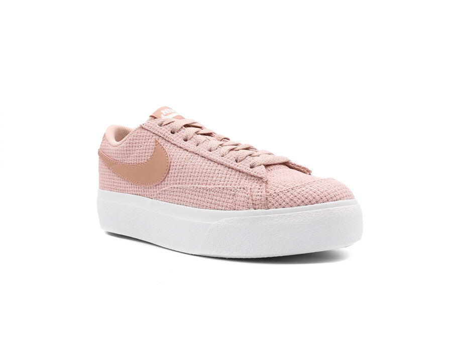 NIKE BLAZER LOW PLATFORM PINK OXFORD