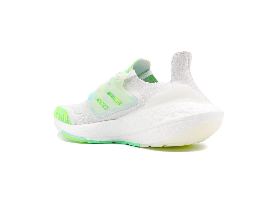 ADIDAS ULTRABOOST 22 W WHITE BLUE GREEN