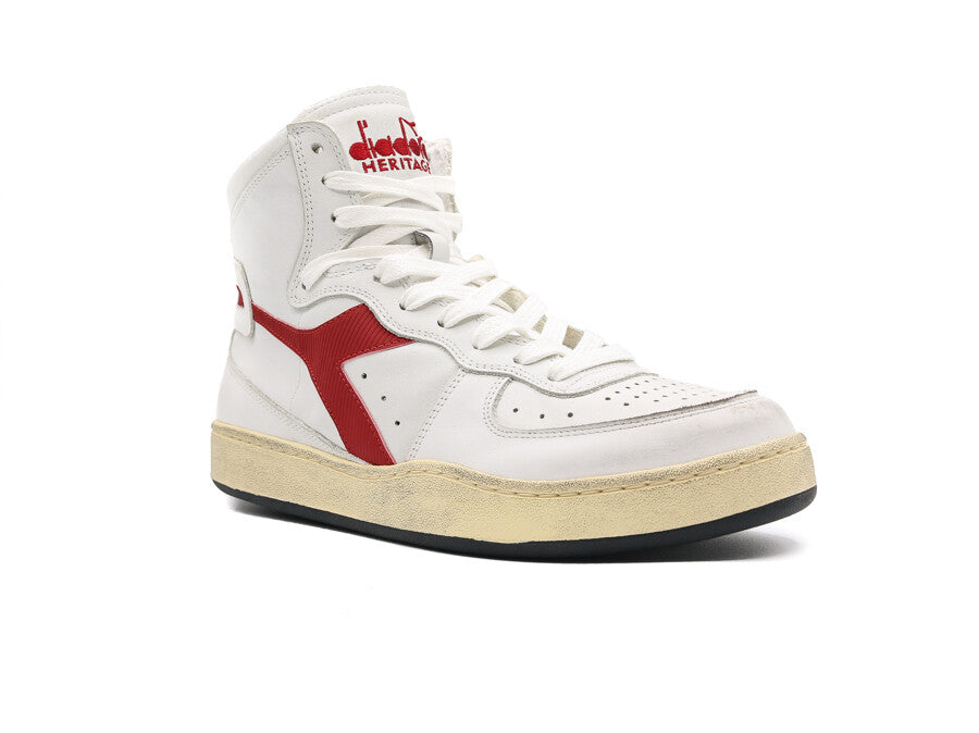 DIADORA MI BASKET USED WHITE GARNET