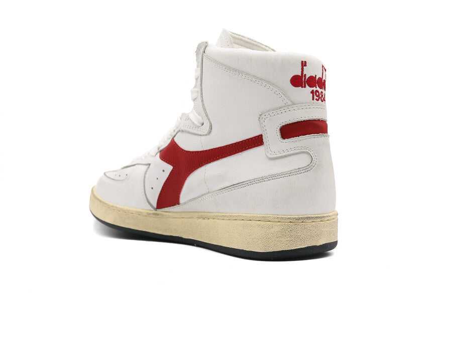 DIADORA MI BASKET USED WHITE GARNET