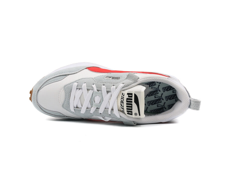 PUMA RIDER FV ESSENTIALS WHITE-PLATINUM GRAY