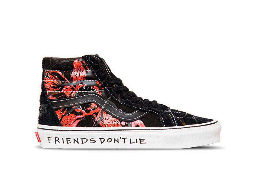 STRANGER THINGS X VANS SK8-HI REISSUE BLACK RED