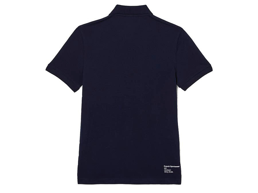 POLO LACOSTE SHORT SLEEVED NAVY BLUE