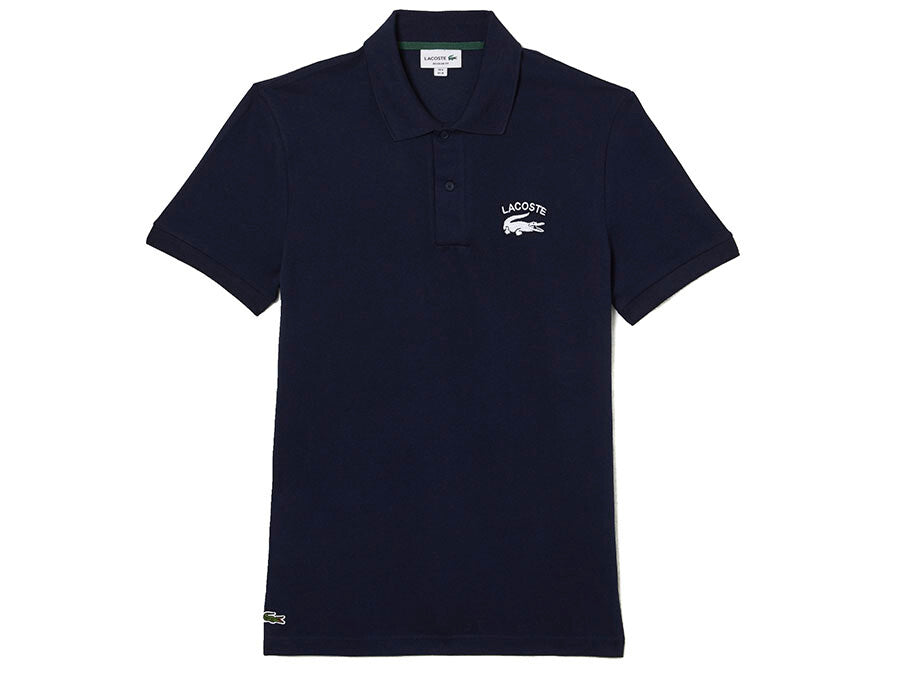 POLO LACOSTE SHORT SLEEVED NAVY BLUE