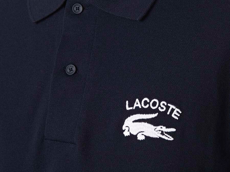 POLO LACOSTE SHORT SLEEVED NAVY BLUE