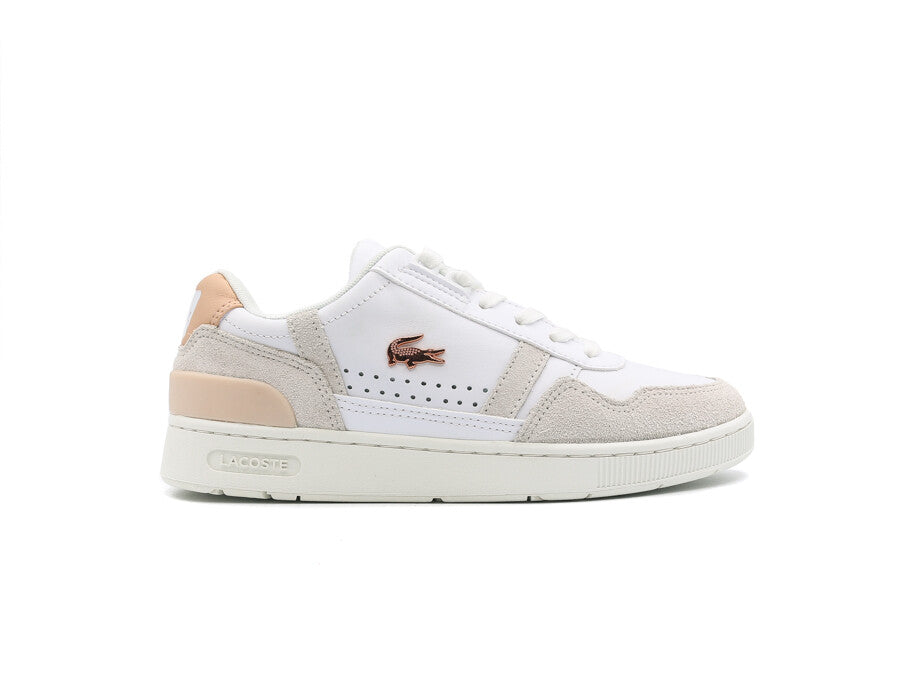 LACOSTE T-CLIP WHITE PINK