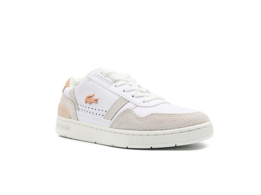 LACOSTE T-CLIP WHITE PINK