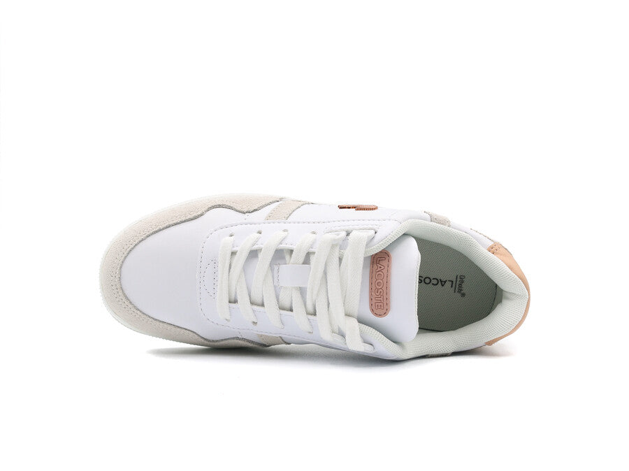 LACOSTE T-CLIP WHITE PINK