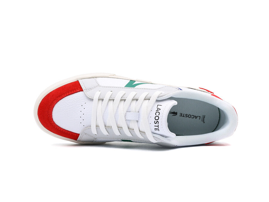 LACOSTE L004 WHITE RED