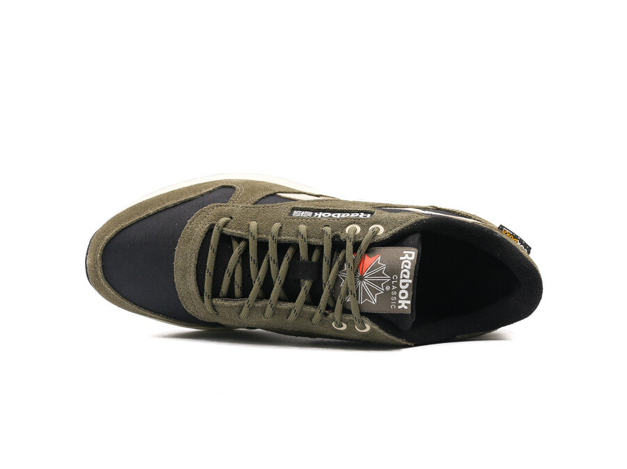 REEBOK CLASSIC LEATHER CORDURA ARMY GREEN