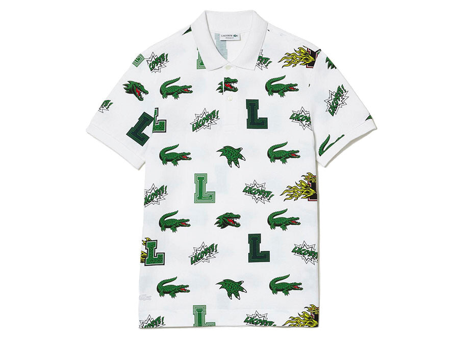 POLO LACOSTE REGULAR FIT PRINT ORGANIC COTTON COLOR